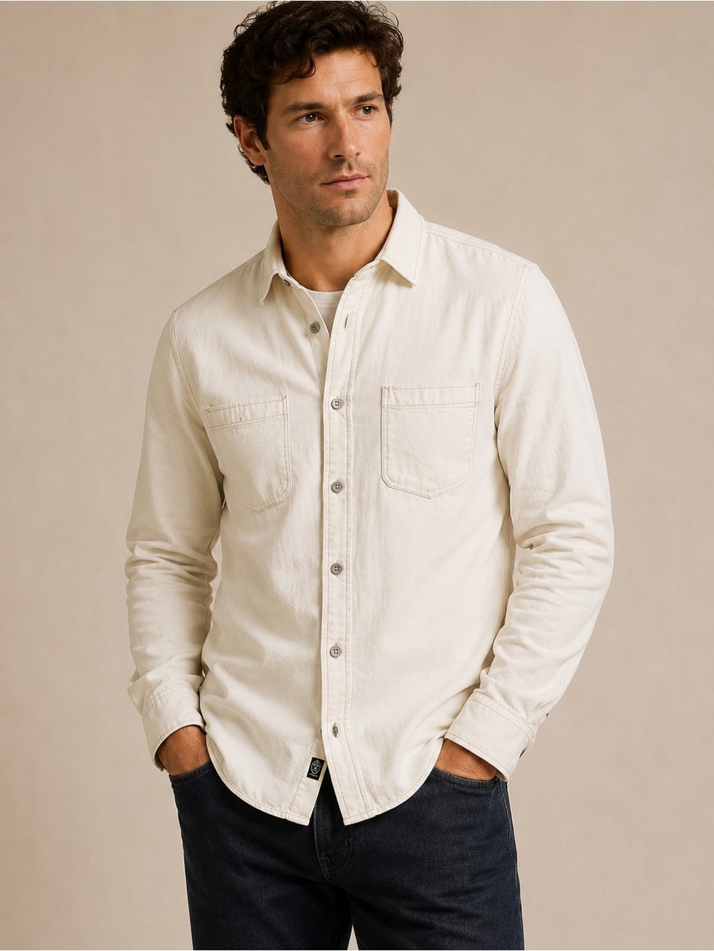 Todd Snyder Three Looms Japanese Cotton Work Shirt Size Large